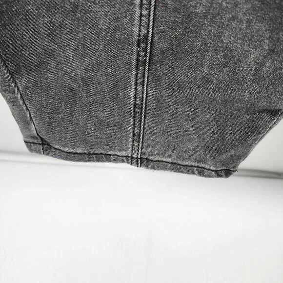 Vigoss Jeans Womens 0/24 Black Belted Barrel Leg Denim VC-P03222A (24x26) NWT - Picture 7 of 13